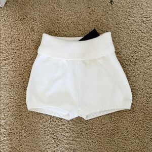 Brandy Melville Madelyn white knit shorts